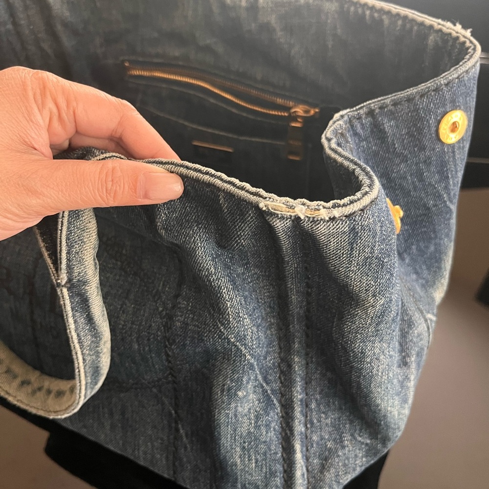 Prada Blue Denim Tote Bag - Picture 9 of 16